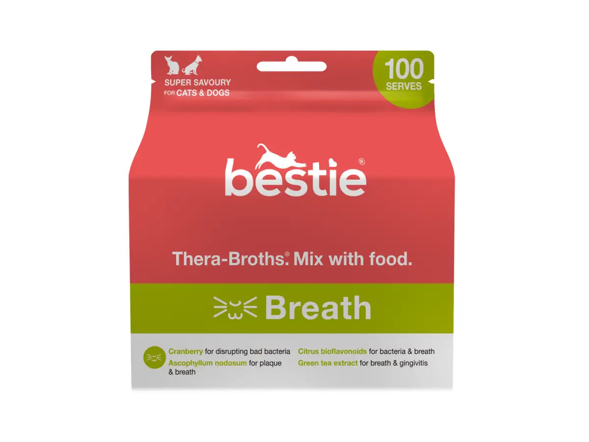 Bestie Breath: Thera-Broths™️ for Bad Cat or Dog Breath