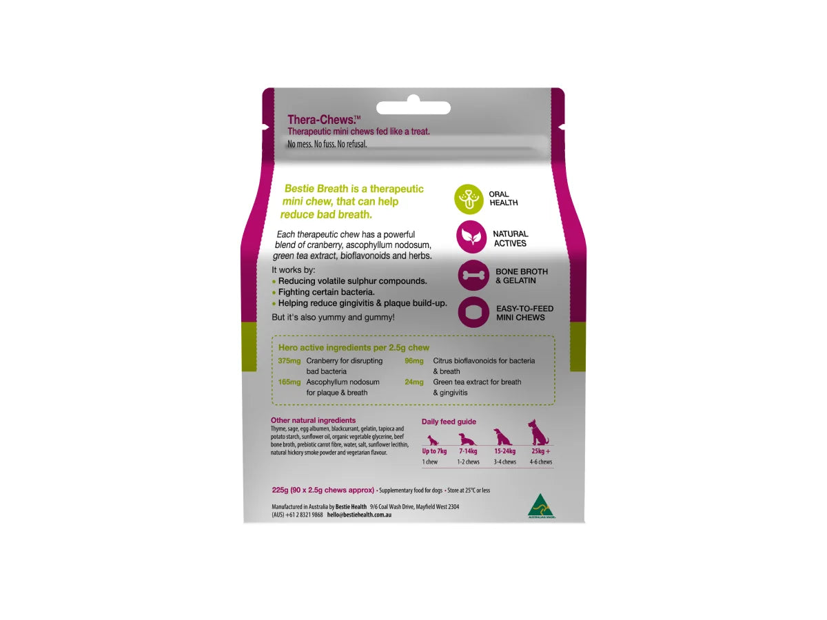 Bestie Breath: Thera-Chews™️ for Bad Doggie Breath