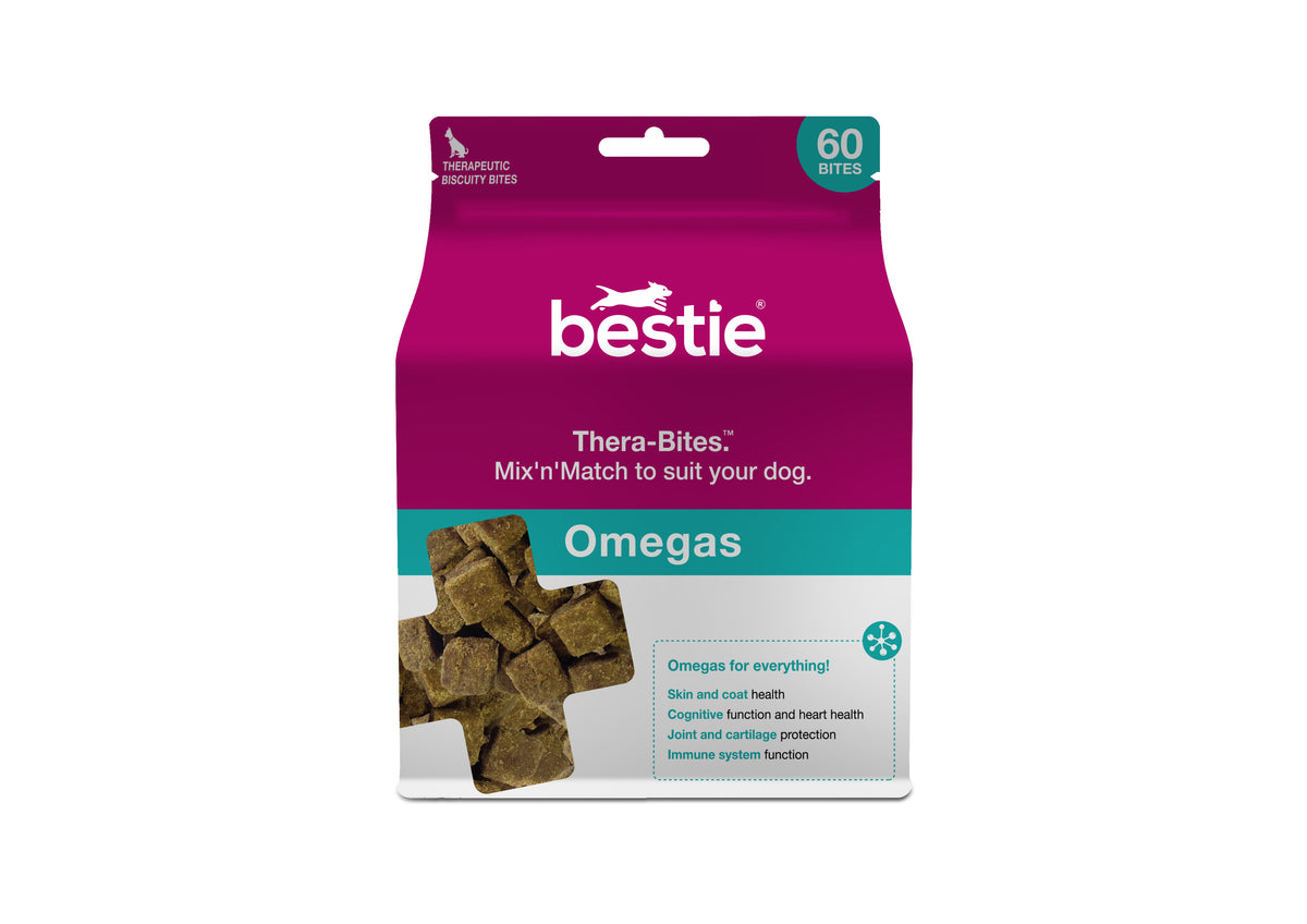 Omegas Thera-Bites for good general health!