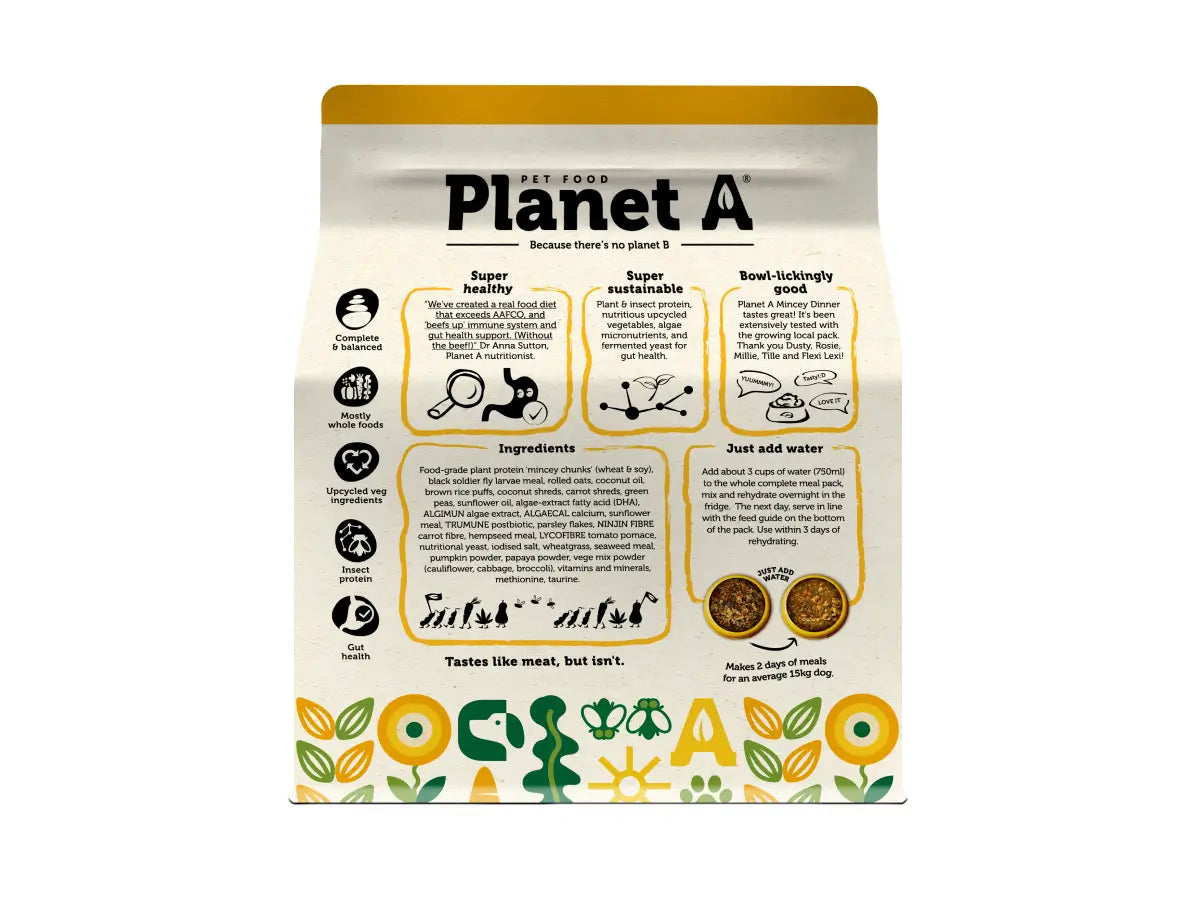 No-Meat Mincey Dinner by Planet A Pet Food